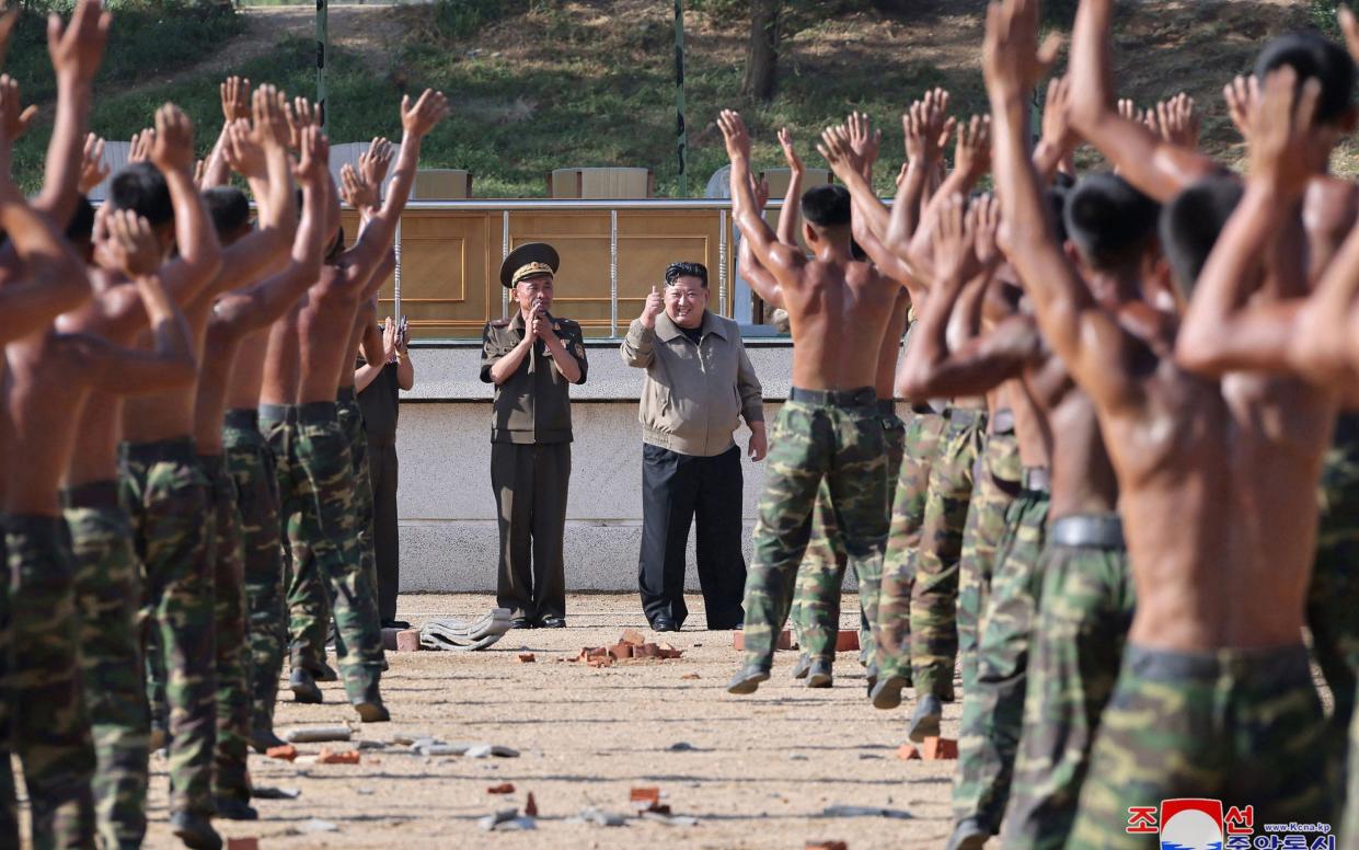 Kim said his troops needed to be ready to fight the 'US imperialists'