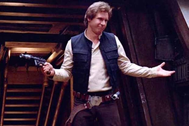 Harrison Ford as Han Solo in "Star Wars"<p>LucasFilm/Disney</p>