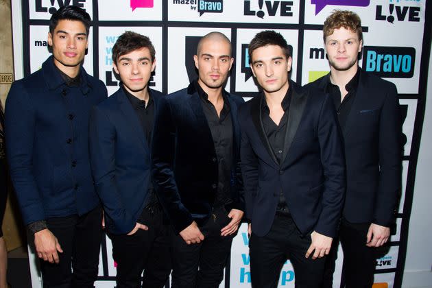 Siva Kaneswaran, Nathan Sykes, Max George, Tom Parker and Jay McGuiness of The Wanted (Photo: Bravo via Getty Images)