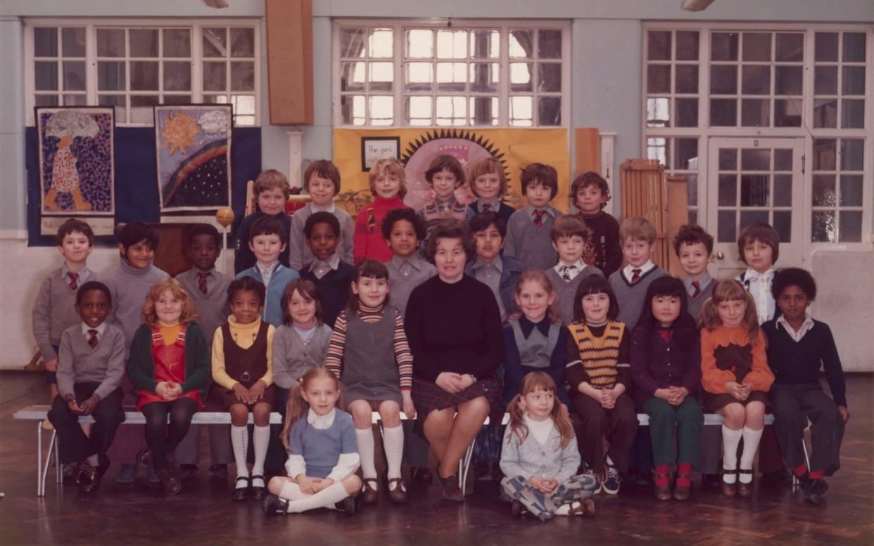 Steve McQueen's Year 3 class at Little Ealing Primary School in 1976 - PA