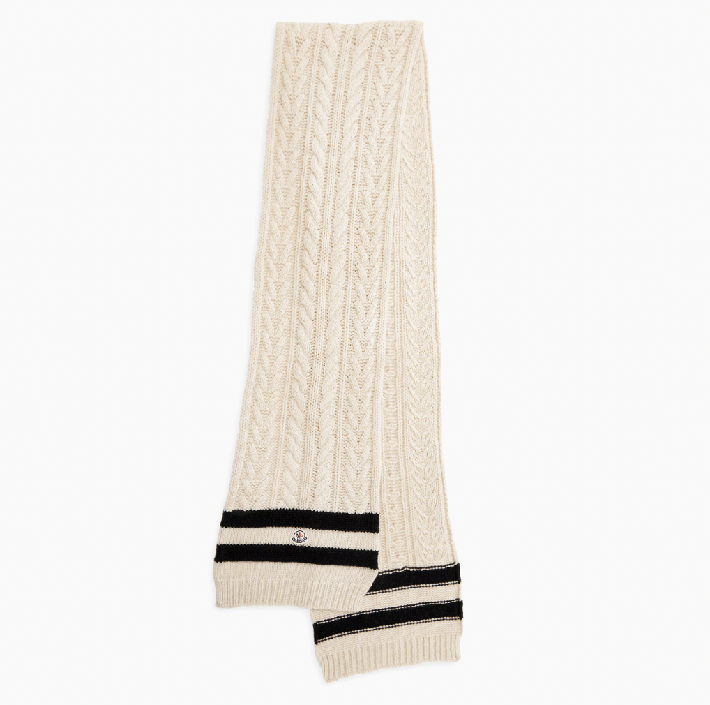 <p><a href="https://go.redirectingat.com?id=74968X1596630&url=https%3A%2F%2Fwww.saksfifthavenue.com%2Fproduct%2Fmoncler-striped-cable-knit-cashmere-scarf-0400016756736.html&sref=https%3A%2F%2Fwww.harpersbazaar.com%2Ffashion%2Ftrends%2Fg41567842%2Fbest-scarves-for-women%2F" rel="nofollow noopener" target="_blank" data-ylk="slk:Shop Now;elm:context_link;itc:0;sec:content-canvas" class="link rapid-noclick-resp">Shop Now</a></p><p>Striped Cable-Knit Cashmere Scarf</p><p>saksfifthavenue.com</p><p>$690.00</p>