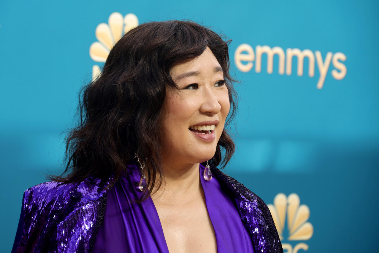 LOS ANGELES, CALIFORNIA - SEPTEMBER 12: Sandra Oh attends the 74th Primetime Emmys at Microsoft Theater on September 12, 2022 in Los Angeles, California. (Photo by Momodu Mansaray/Getty Images)