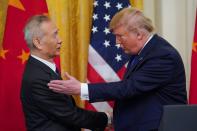 U.S. President Trump hosts U.S.-China trade signing ceremony at the White House in Washington