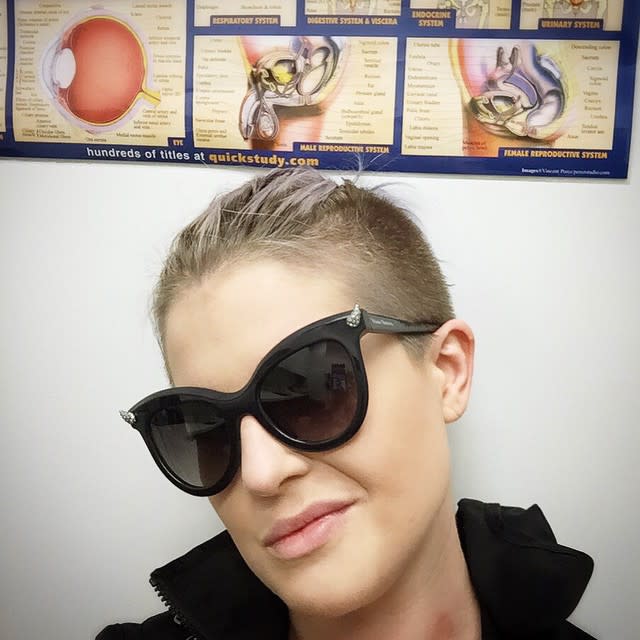 Getting bitten by venomous spiders is no laughing matter. Just ask Kelly Osbourne who got bitten on the neck by one on Monday and had to take a trip to the hospital. The former <em>Fashion Police</em> panelist shared the news on Instagram along with a photo of the vials of blood her doctor needed to take. The 30-year-old designer didn't seem to be in terrible spirits after getting bitten. While waiting at the doctor's office, she snapped a selfie and joked about accidentally sitting beneath a medical poster diagraming human anatomy. <strong>PHOTOS: Stars Post Pics From Hospitals and Doctors' Offices </strong> This isn't the first time Kelly has had a run-in with a venomous spider! Back in November she tweeted that a spider had bit her face, writing, "I have no words to express how much a spider bite to the face hurts!" I have no words to express how much a spider bite to the face hurts! Plus a large injection in my jaw... today sucked balls!— Kelly Osbourne (@KellyOsbourne) November 16, 2014 Osbourne didn't give any details surrounding either spider attack, but it only goes to show that many people's wild and aggressive phobia of spiders is totally justified, because spiders are horrifying nightmare fuel. <strong>WATCH: Kelly Osbourne Gets Tattoo In Memory of Joan Rivers </strong> For uplifting Kelly Osbourne news, check out the sweet video below to hear Kelly and her mom Sharon talk about what makes them best friends!