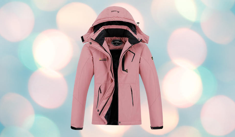 pink snowboarding jacket