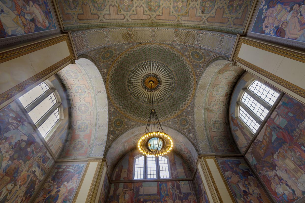 The Rotunda of the Los Angeles Central Library in Downtown Los Angeles California