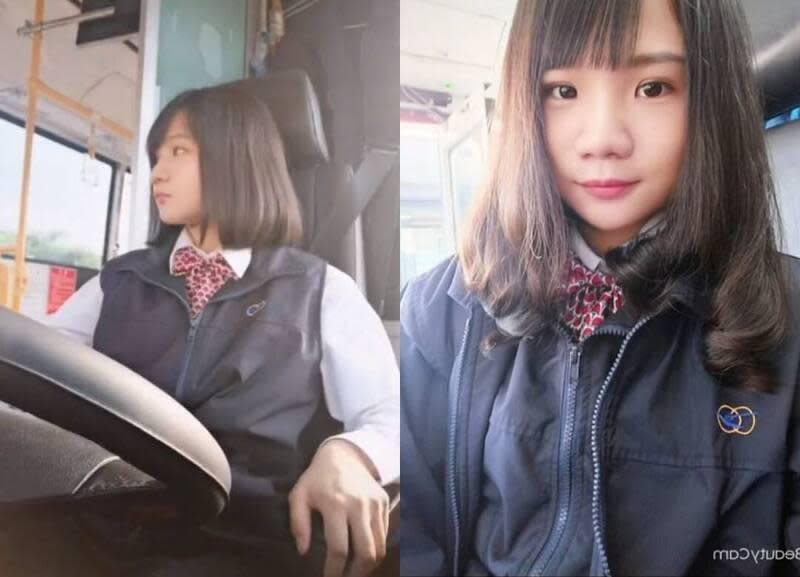 年僅24歲的「艾嫚妮」獲封為史上最美的公車司機。（翻攝艾嫚妮Tik tok）