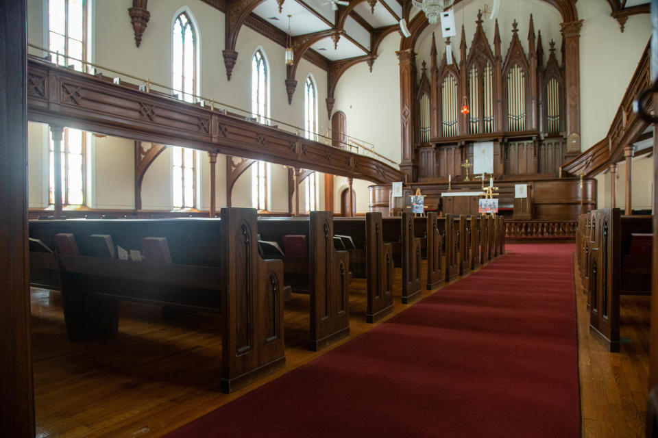 Interior of the Trinity United Methodist Church, on Thursday, June 9, 2022, in Lafayette.