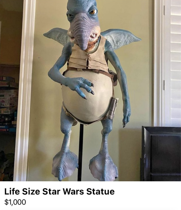 "Life Size Star Wars Statue"