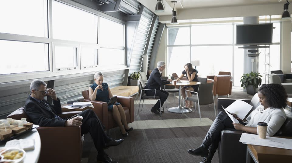 One flight attendant said upgrading your outfit to something smart casual 'definitely helps your chances' of getting into a more expensive seat on the plane. Source: Getty