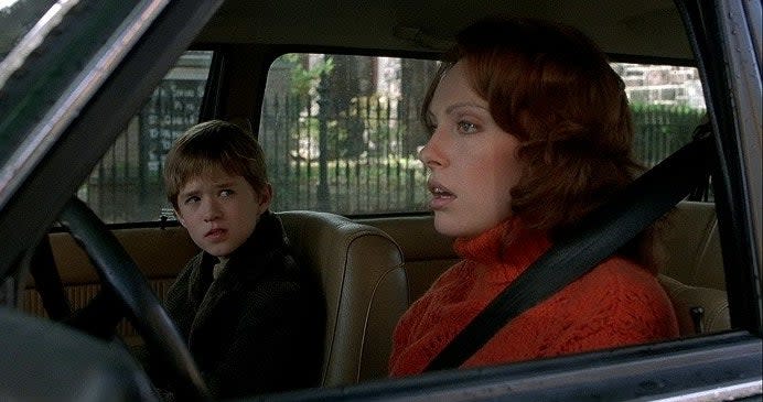 Toni Collette and Haley Joel Osment in a car in The Sixth Sense.