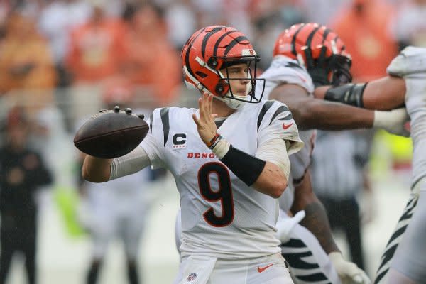 Cincinnati Bengals quarterback Joe Burrow is my No. 2 option in Week 9. File Photo by Aaron Josefczyk/UPI