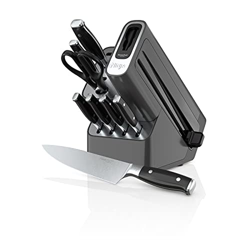 Ninja K32009 Foodi NeverDull Premium Knife System, 9 Piece Knife Block Set with Built-in Sharpe…