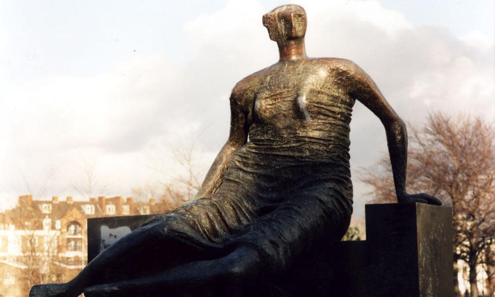 Henry Moore's sculpture Draped Seated Woman