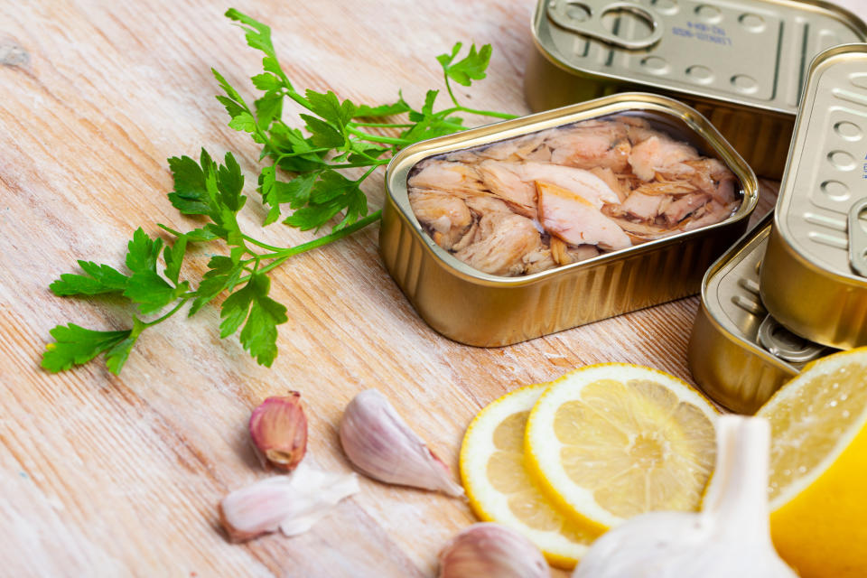 Canned tuna is lower in mercury compared to fresh catches. (Photo via Getty Images)