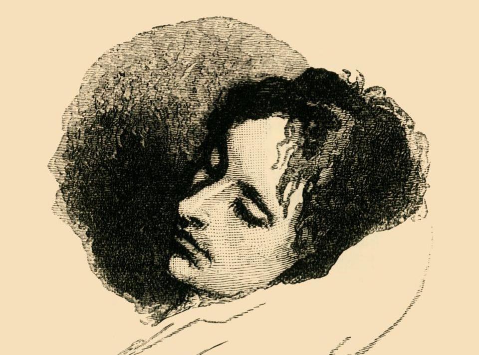 <span class="caption">John Keats on his deathbed.</span> <span class="attribution"><a class="link " href="https://www.gettyimages.com/detail/news-photo/john-keats-john-keats-english-romantic-poet-on-his-deathbed-news-photo/1160945558?adppopup=true" rel="nofollow noopener" target="_blank" data-ylk="slk:The Print Collector via Getty Images;elm:context_link;itc:0;sec:content-canvas">The Print Collector via Getty Images</a></span>