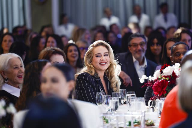 <p>Stefanie Keenan/The Hollywood Reporter via Getty</p> Adele at the luncheon in Los Angeles on Dec. 7, 2023