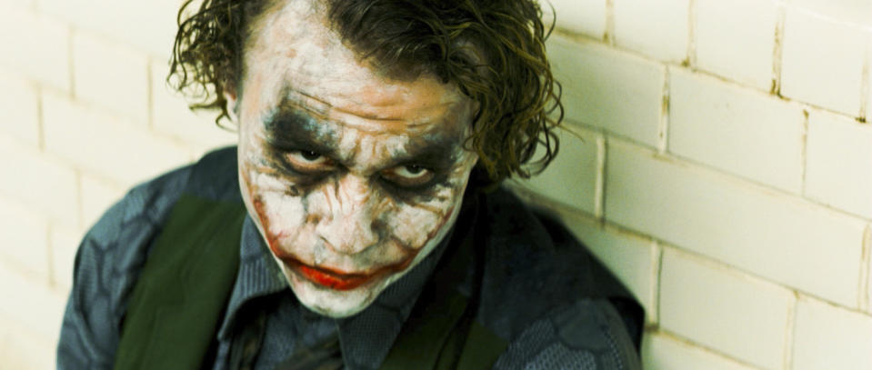 Heath Ledger as Joker in The Dark Knight. (Warner Bros.)