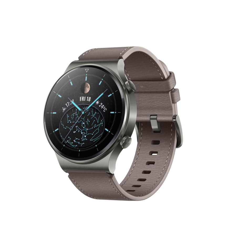 圖／HUAWEI WATCH GT 2 Pro藍寶石錶面，鈦金屬錶體，陶瓷後殼（HUAWEI ）