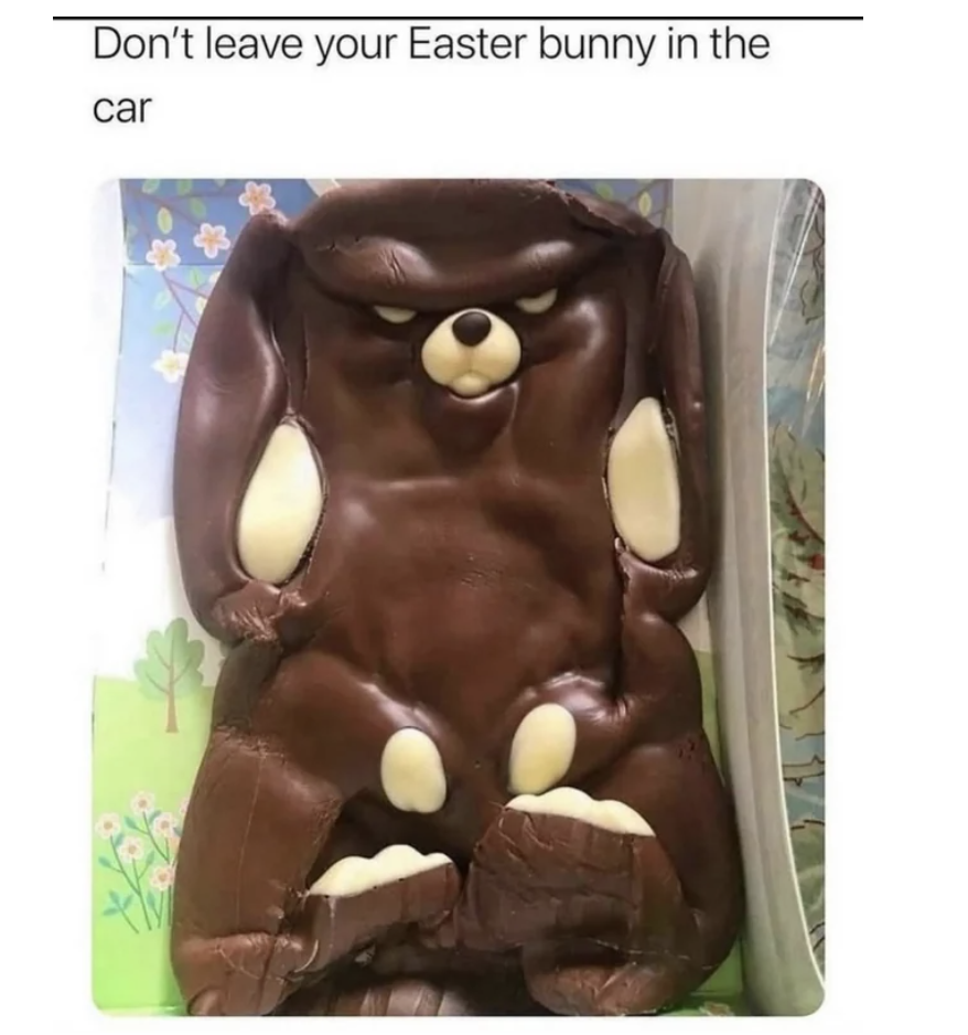 A chocolate Easter bunny