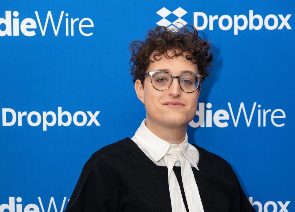 Jane Schoenbrun at the IndieWire Sundance Studio, Presented by Dropbox held on January 19, 2024 in Park City, Utah. (Photo by Anna Pocaro/IndieWire via Getty Images)