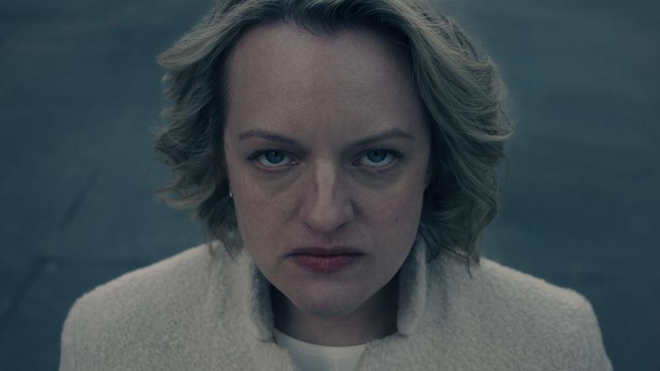 Elisabeth Moss as June in "The Handmaid's Tale."