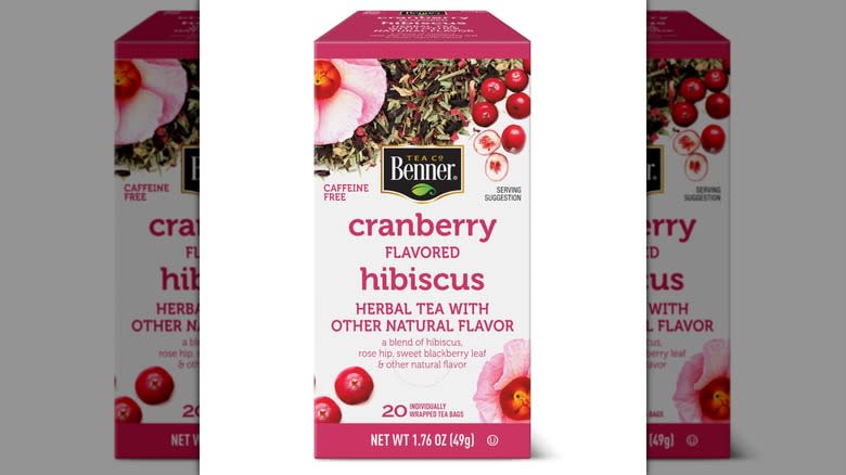 Benner cranberry flavored tea