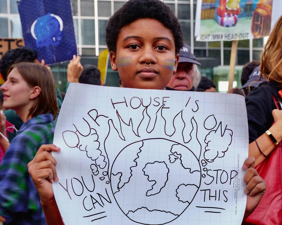 Anaya Robinson, Climate Strike, Foley Square, New York City, September 20, 2019.