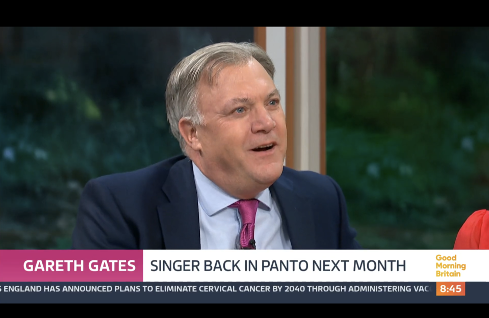 Ed Balls had tears in his eyes (ITV screengrab)