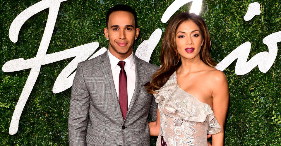 Hamilton and Scherzinger in 2014 (PA Images).