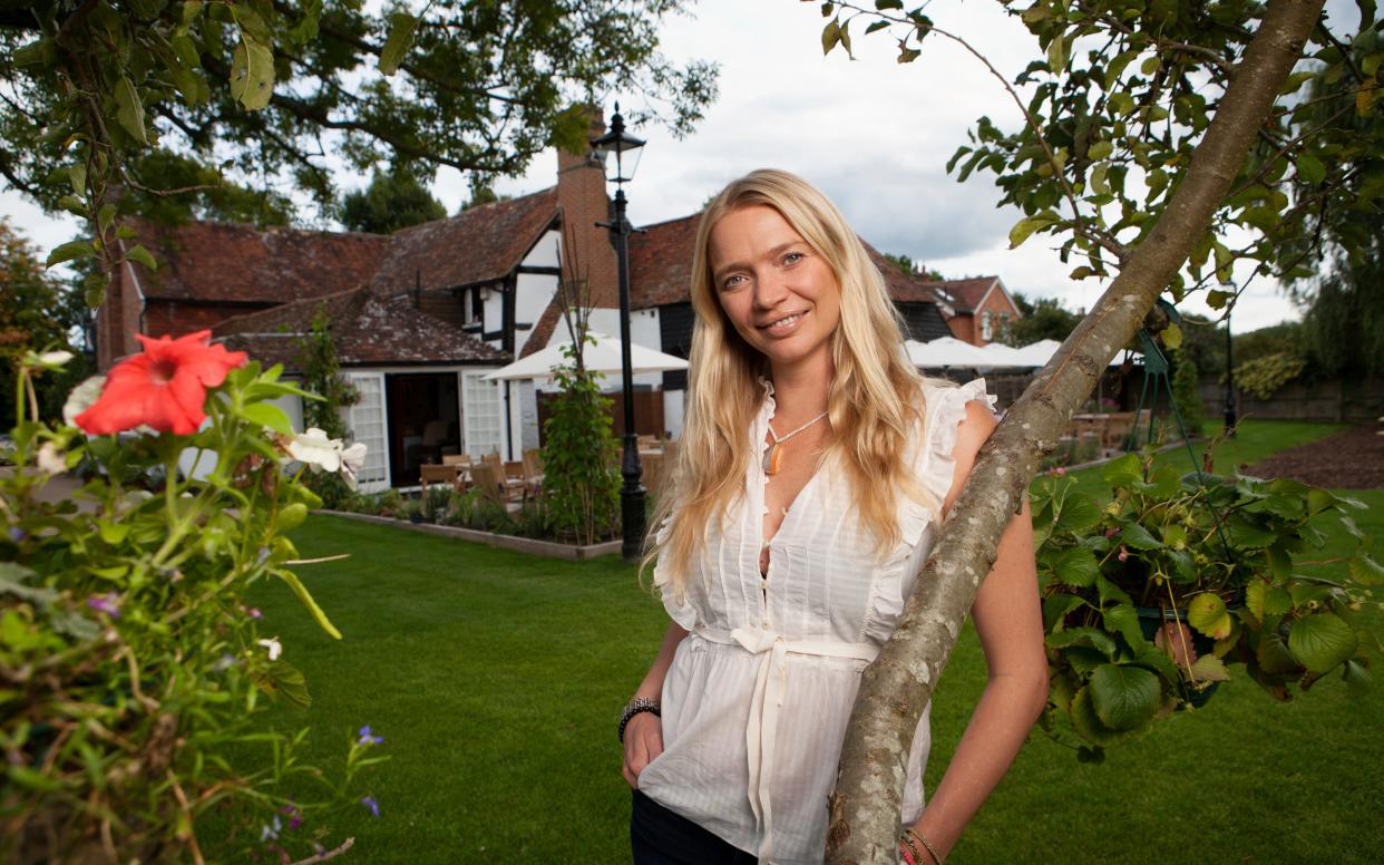 Jodie in the back garden of The Half Moon in West Sussex - Rii Schroer