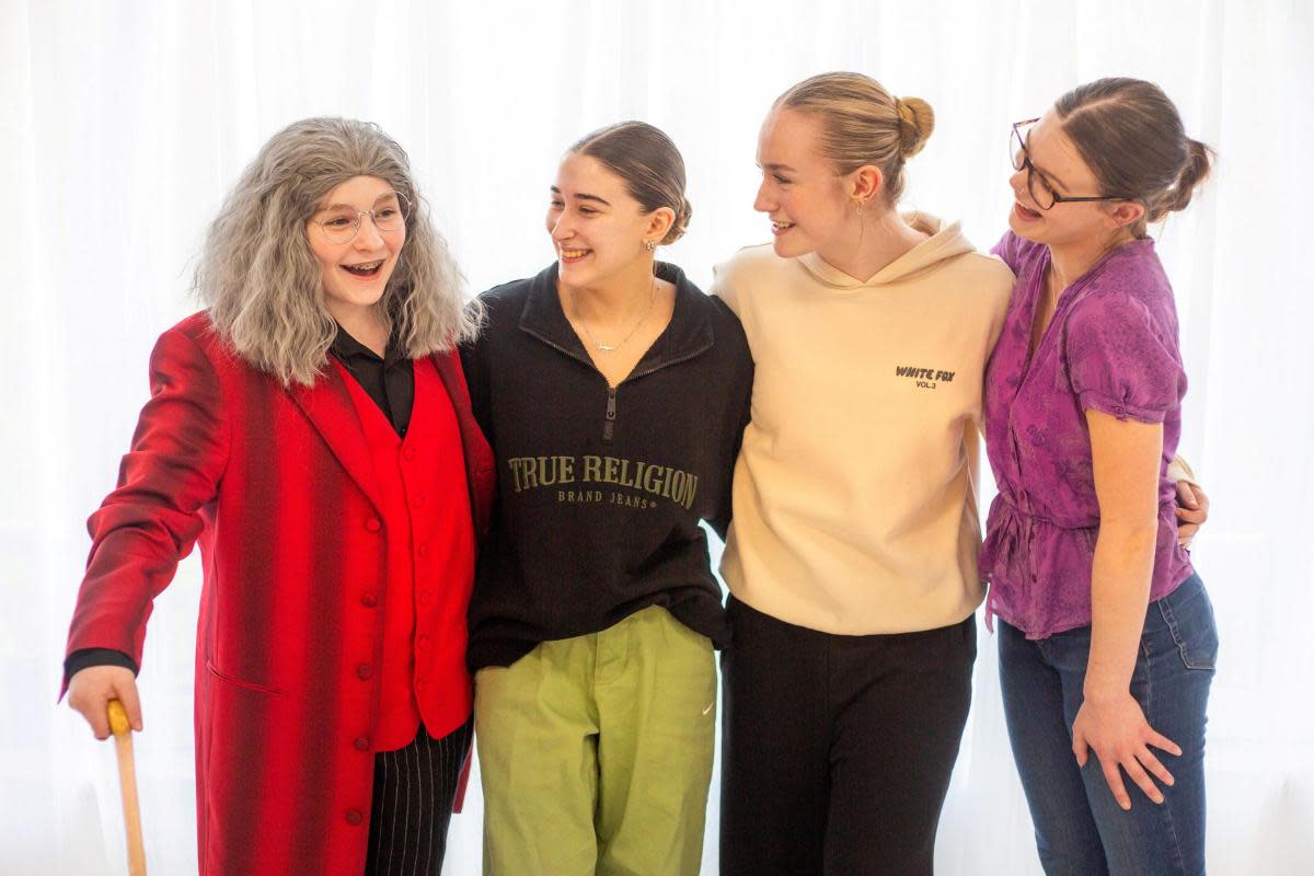 Left to right: Alfie Fitzpatrick, Jess Van Hoof, Mia Roadnight, Lottie Serle <i>(Image: Poole’s Steppin’ Out Academy of Performance)</i>