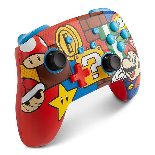 A Mario-themed PowerA controller for Nintendo Switch