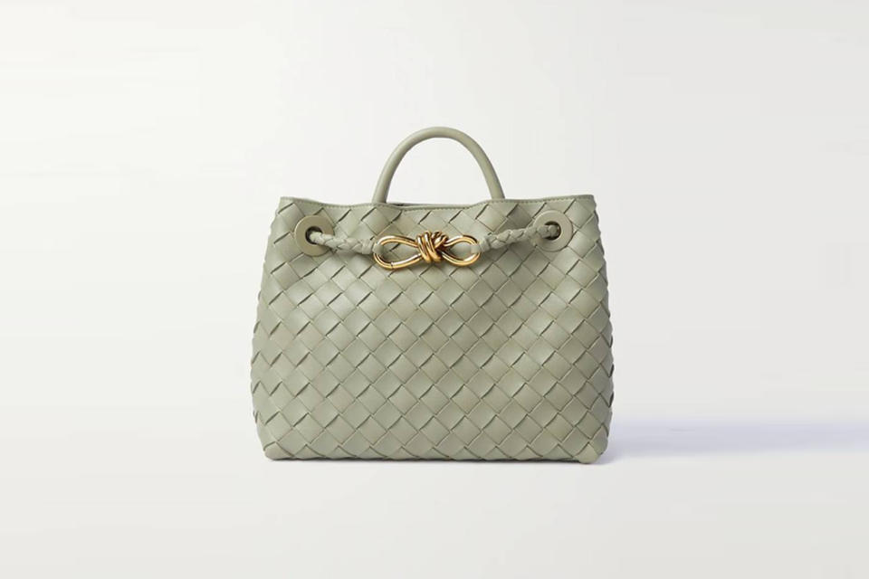  BOTTEGA VENETA Andiamo small intrecciato leather tote USD$4,100