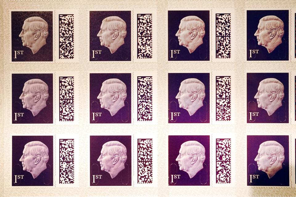 King Charles III’s silhouette appears on stamps for the first time – without a crown (PA Wire)