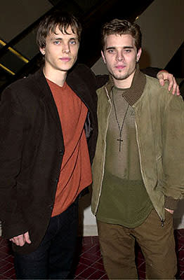 Jonathan Jackson and Richard Lee Jackson at the West Hollywood premiere of United Artists' The Claim