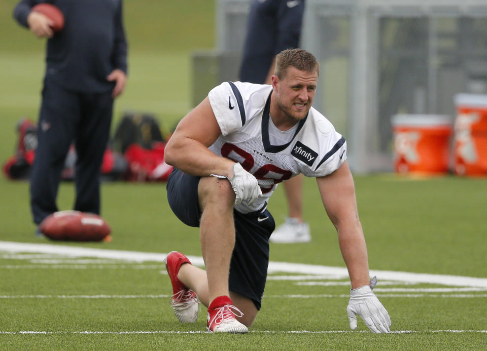 J.J. Watt has helped raise more than $2 million for recovery efforts in Houston after Hurricane Harvey. (AP)