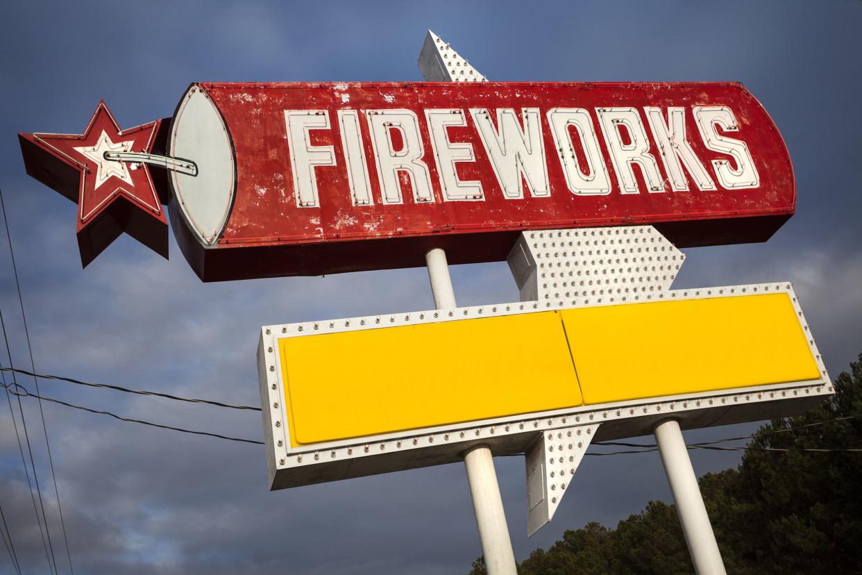 fireworks for sale sign