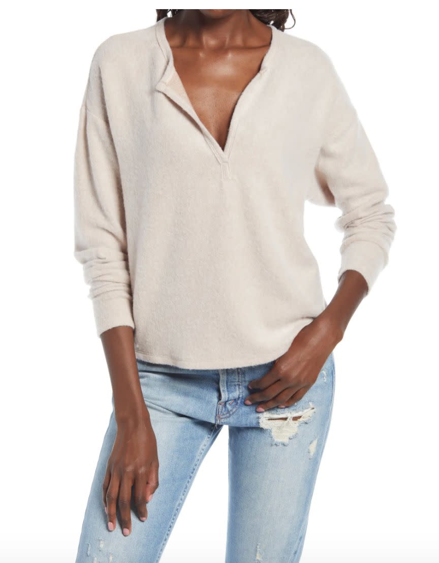 This long-sleeve top is lightweight and can be dressed up or down. Normally $39, <a href="https://fave.co/37TUfy1" target="_blank" rel="noopener noreferrer">get it on sale for $25</a> at Nordstrom.