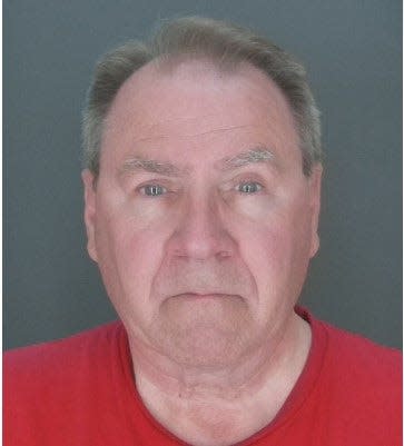 Thomas Patrick Hannett, 65, of Hesperia, pictured in a photo released by the San Bernardino County Sheriff's Department following his arrest on May 9, 2024.
