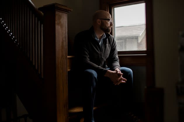 Joe Kuilema, a professor at Calvin University, at his home in Grand Rapids, Michigan. (Photo: Kristen Norman for HuffPost)