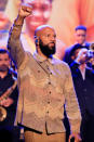 <p>Common performs with Black Thought and Sean Kuti on <em>The Tonight Show Starring Jimmy Fallon </em>on Aug. 19. </p>