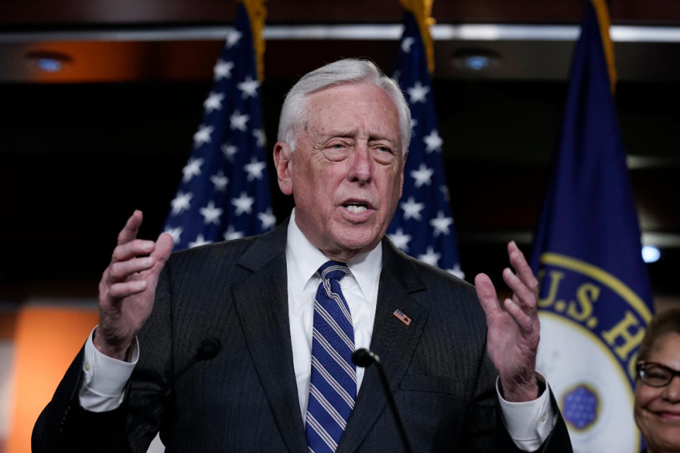 House Majority Leader Steny Hoyer speaks at an event hosted by Maryland Democrats. 