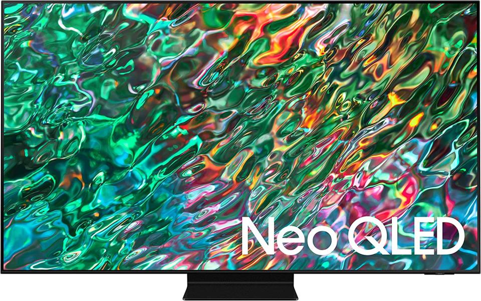 Samsung – 65 inch QN90B Neo QLED 4K UHD HDR 32X Dolby Atmos Gaming Smart TV. Image via Amazon.