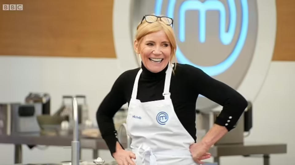 Michelle Collins competed on the 2021 series of 'Celebrity MasterChef'. (BBC)