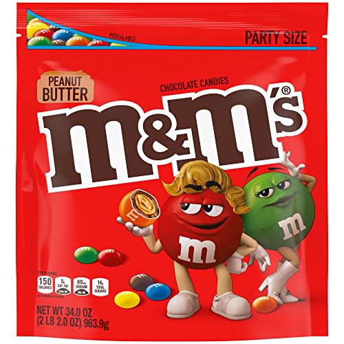 M&M'S Caramel Chocolate Candy Party Size 34-Ounce Bag