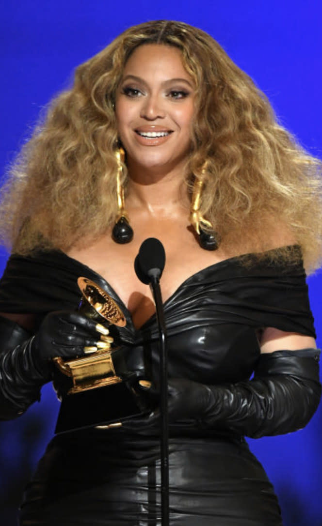 Beyoncé at the 2021 Grammys