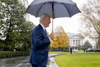 President Joe Biden walks towards Marine One on the South Lawn of the White House in Washington, Tuesday, Dec. 6, 2022, to travel to Phoenix. (AP Photo/Andrew Harnik)