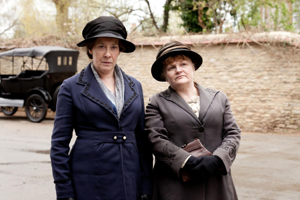 DOWNTON ABBEY, l-r: Phyllis Logan, Lesley Nicol