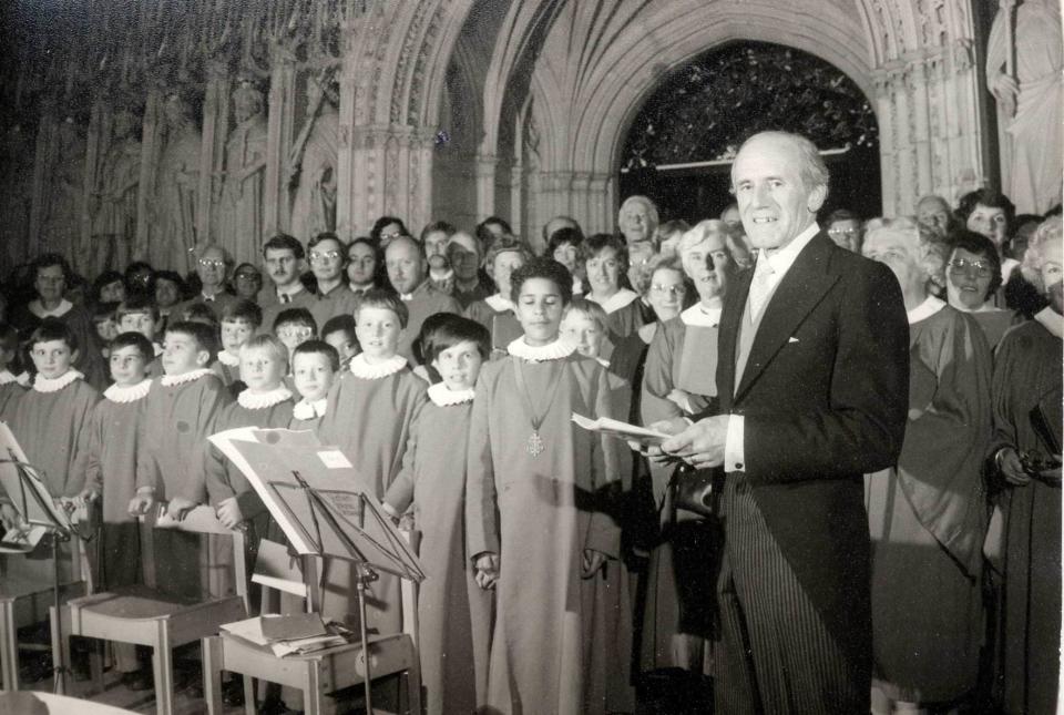 Francis Jackson at the concert to mark his retirement